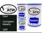 Preview: Opel, Carrageen Metallic, G6R: 500ml Lackdose + 500ml Klarlack + 250ml Härter - Set, von ATW Autoteile West.